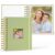 Remowith 5×7 Photo Album Small Slip In Picture Book with 40 Pockets,Green