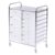 Rengue 12 Drawer Rolling Storage Cart, Carbon Steel Utility Cart with Open Top Shelf, Movable Organizer for School Supplies, Craft Storage, Home Office Classroom