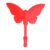 Rengue Credit Card Wand, 3D Printed PLA Tap to Pay Contactless Card Holder 12.8 X 6.7in with Hidden Slot Lightweight Grip for Kids Shopping (Red)