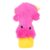 Rengue Interactive Dog Toy Squeaky Plush Duck 13.8 Inch No Stuffing for Small Medium Large Breeds, Durable Reinforced Chew Toy for Aggressive Chewers, Anxiety Relief Fetch Tug (Pink)