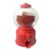 Rengue Interactive Gumball Machine Toy, Plastic Mini Candy Dispenser Bank with Removable Candy Container, Hand Eye Coordination Play, Birthday Party Toy for Boys Girls Age 3+ (Red)