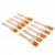 Rengue Kids Archaeology Brush Set Wooden Handle Digging Tools 10 Pcs Nylon Filament Excavation Brushes for Outdoor Learning Classroom STEM Activities and Young Explorers (Number 3(14 X 2.9 X 2cm /