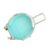 Rengue Kids Toy Storage Box Suitcase Shape with Wheels and Pull Rod (Blue)