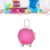 Rengue Kids Toy Storage Box Suitcase Shape with Wheels and Pull Rod (Purple Red)