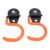 Rengue Magnet Hooks with Orange Non Slip Coating, Rubber Coated Magnetic Garage Hooks 43mm with 6 Nd Magnets, Steel S Hook for Workshop Garage Kitchen Office Truck Storage (4.3cm Magnet)