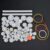Rengue Plastic Gear Set 75pcs, DIY Robot Gearbox Accessories with Pulley