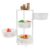 RENJLUN 4 Tier Rotating Kitchen Storage Basket Rack Storage Shelf Cart