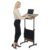 RENJLUN Height Adjustable Flip Standing Desk with Wheels and Bag