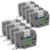 Replace for TZe-231 Brother Label Maker Tape P-Touch Label Tape 12mm 0.47 White TZe231 TZe 231 TZ Tape Refills 12mm, for PT-D220 PT-D210 H110 PTH100 PTD210 D410 D400, Black on White, 8-Pack