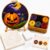 Repscreen Needle Felting Kit for Adults, Halloween Pumpkin Wool Felt Painting DIY Craft Kit with Picture Frame, Beginner Needle Felt Starter Set with Wool, Felting Needles, Foam Pad and Instructions