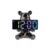 Resin Bear Statue Digital Clock Home Decor, Fluid Bear Tray Sculpture, Graffiti Art Figurine Home Ornament Decoration for Office, Living Room, Bedroom, Book Shelf, TV Cabinet, Desktop (Black)