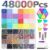 Resin Bedazzling Kit 3mm Rhinestones 48 Colors, Flatback Gems & Tray