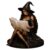 Resin Gothic Witchy Table Lamp USB Powered Indoor Halloween Figurine Lamps