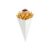 Restaurantware-Conetek 10-Inch Eco-Friendly White Finger Food Cones with Built-in Condiment Dipping Pocket: Perfect for Appetizers – Food-Safe Paper Cone – Disposable and Recyclable – 50-CT