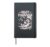 Rest Forever Funny Dinosaur Chaos Theory Design Hardcover Journal, Black