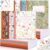 Resurhang 12 Floral Composition Notebooks College Ruled Notebook,Retro