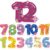 Resurhang 12 Pcs Multiplication Chart Posters for Classroom 1 to 12 Times Tables Math Posters Set 10 x 10 in Educational Math Chart for Bulletin Board Classroom Display (Flower)
