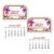 Resurhang 2 Pcs 2027 Mini Stick on Calendar Small Monthly Peel and Stick Adhesive Planner for Car Dashboard Business Cards Truck Laptop Fridge Home Office (Pink Palm)