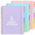 Resurhang 3 Pcs Spiral Notebook 5 Subject Notebooks Journal A4 8.5″ x 11″ with Removable Dividers College Ruled 300 Pages Thick Spiral Writing Journal for Women Men Work School, Purple Pink and Blue
