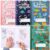 Resurhang 40 Pack Primary Composition Notebook K-2 Draw and Write Journal with Primary Ruled Lines 60 Pages 4 Style, Bulk School Supplies for Students, Teachers