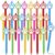 Resurhang 48 Pcs Dog Paw Pens Bulk, Black Ink Ballpoint Pens with Cute Paw Topper for Classroom, Teacher Appreciation Gifts, Graduation Party Favors, School Supplies Stationery (Multicolored)