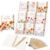 Resurhang 9 Sets Christian Gifts for Women Bulk Bible Spiral Notebooks with Bamboo Pens Floral Journal Inspirational Scripture Religious Notepad for Church Employees Colleague Bible Study Supplies