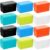 Retainbre 12 Pack Index Card Box 3×5 Flash Card Holder Perfect for Recipe Organizer Case Note Card Storage(6 Colors)