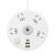 Retractable Cord Power Strip with USB Ports Night Light Wall Mount Socket