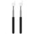 Retractable Teacher Pointer for Classroom Kids Reading, Dumero Soft Touch Extendable Finger Pointer Stick, Collapsible Telescoping Hand Pointer with Silicone Tip & Comfort Grip, 2 Pack-Black