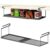 Retractable Under Shelf Basket Storage, Black Metal Under Cabinet Organizer, Under Shelf Hanging Rack for Kitchen Space Saving, Expandable Shelf for Pantry, Office, and More