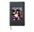 Retro Anime Waifu Girl Lofi Hip Hop Music Hardcover Journal, Black