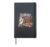 Retro Ghost Girl Era Cute Halloween Pumpkin Women Spooky Hardcover Journal, Black