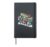 Retro Groovy Hello I’m Awesome But You Can Call Me Malayah Hardcover Journal, Black