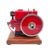 Retrol-OKMO 1/5 Scale Mini European Vintage Stationary Farm Engine Model, Horizontal Single Cylinder 4-Stroke Internal Combustion Engine with Wooden Base for STEM Education & Science Demonstration