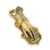 Retro Lady ‘ s Hand Book Clips Metal Page Holders, Ancient Gold