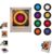 Retro Music Refrigerator Magnets，NFC Programmable Player Set， Music Box Fridge Magnet with Player Set, 9 Pack MusicDiscs,128MB Programmable Music Player，for Home Office