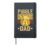 Retro Pibble Dad Hardcover Journal, Black