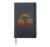 Retro Skier Sunset Skiing Gift Winter Sport Ski Hardcover Journal, Black