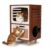 Retro TV Wooden Cat House 2 in 1 with Scratching Board 2 Tier
