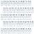 Reusable Letter and Number Strips for Desks, 12 Sets, 7.25-inch, Educational Writing Guide for K-1st Grade