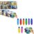 Reusable Water Painting Bundle with 27 Coloring Cards & 10 Aqua Brushes, Mess-Free Dementia Activities for Elderly Seniors, Art Therapy Crafts for Memory Care, Nursing Home Gifts