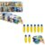 Reusable Water Painting Bundle with 27 Coloring Cards & 10 Aqua Brushes, Mess-Free Dementia Activities for Elderly Seniors, Art Therapy Crafts for Memory Care, Nursing Home Gifts