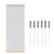 Reusable Water Painting & Writing Scroll Kit with 6 Refillable Water Brush Pens, Wooden Hanging Scroll for Water Art, Calligraphy Practice and Creative DIY Projects (Black(55.9 * 17.9 inch))