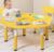 RFBXZPTADNU Multi-Functional Plastic Sand & Water Play Table Set, Kids Building Block Activity Desk for Space Sand(F)