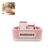 Rhlfoken Bandage Organizer Tray, 4-Slot Holder for Classroom Office, Pink