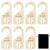 R HORSE 8Pcs Wooden Baby Closet Dividers for Boy Girl