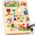 RichBoy Montessori Toy Busy Board for 1-3 Year Old Toddlers, 37-in-1 Sensory Toy with 24 LED Lights, Educational Travel Toy for Airplane Car Rides, First Birthday for Boys Girls (Farm 6.7″ X 5.3″)