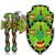 Richenss Foam Axe and Shield Set for Kids – Medieval Knight Role Play Weapons, Dragon Design Costume Accessories for 2 Players