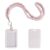 Rimvoe Scrunchie Lanyard with ID Holder for Teacher (Pink Stripe)