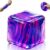 Ripple Ice Cube Squeeze Toy, Jumbo 7CM (2.75″) Slow Rising Sensory Cube for Kids Ages 3+ & Adults, Soft Desk Fidget Toy for Classroom Rewards, Travel & Everyday Play(Blue)